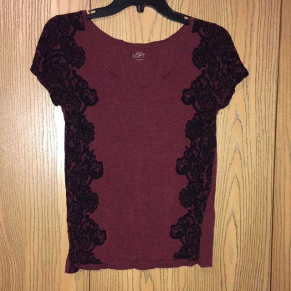 Lace Print Blouse